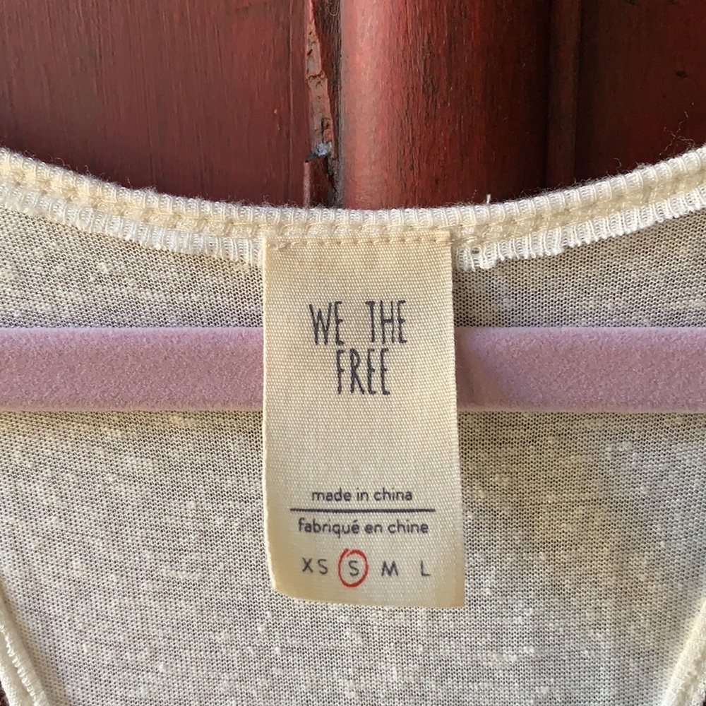 Free People- NWT cream tank top! - Picture 3 of 4